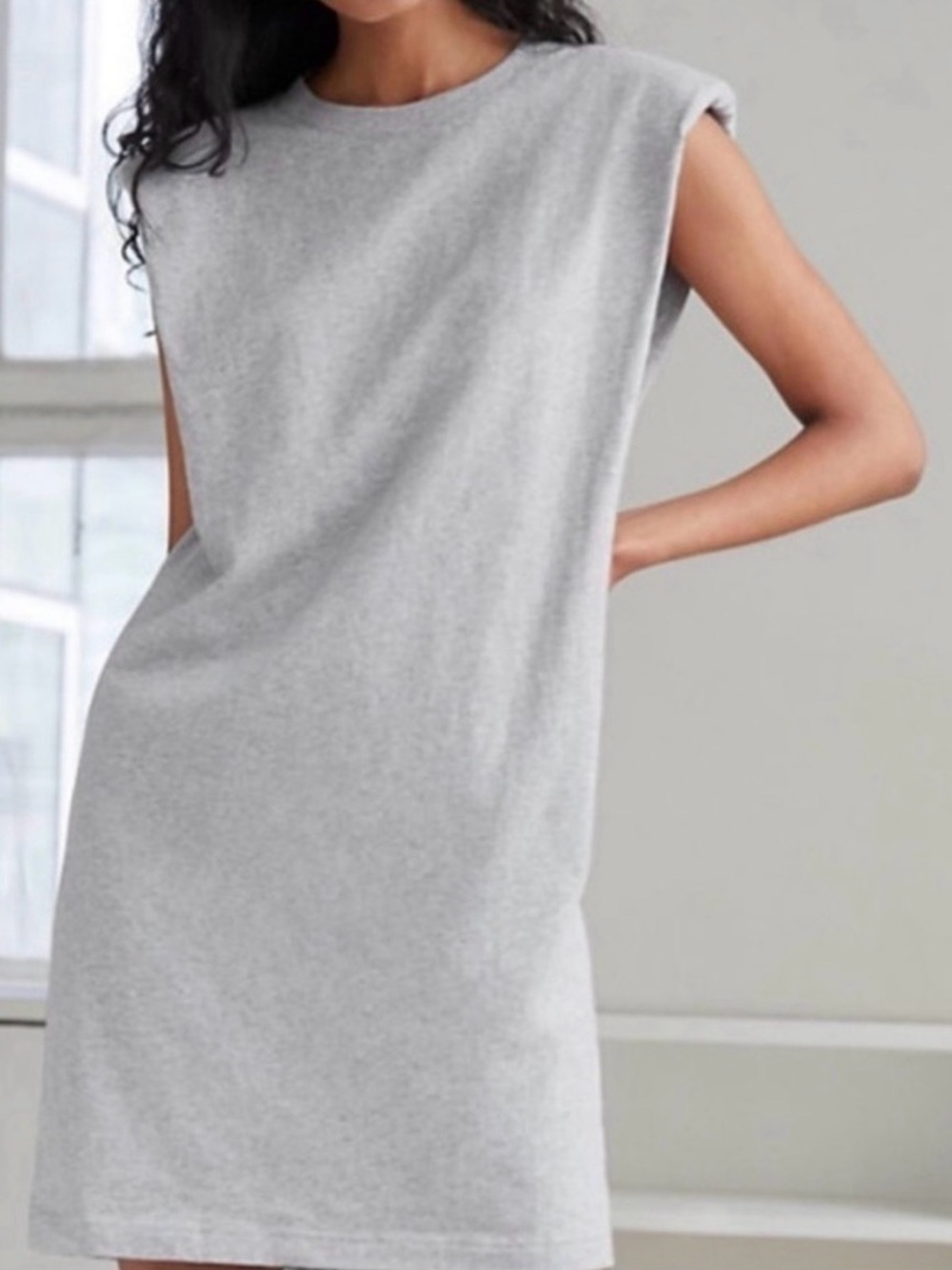 Babaton Shoulderpad dress  Heather Gray